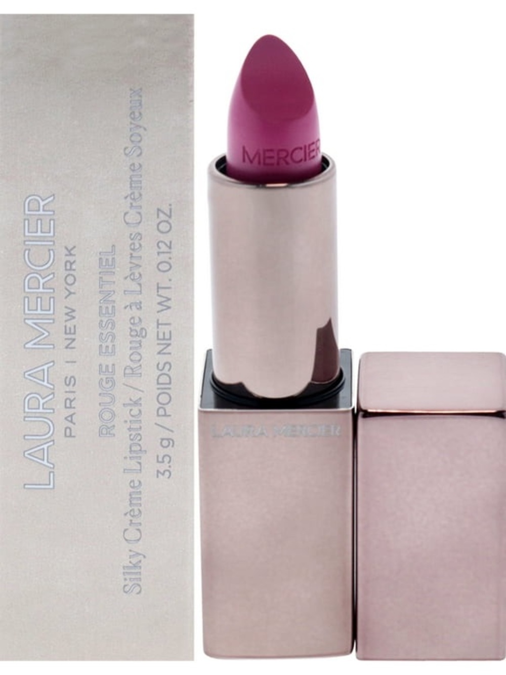 New Laura Mercier Rouge Essentiel Silky Crème Lipstick in Rose Blush